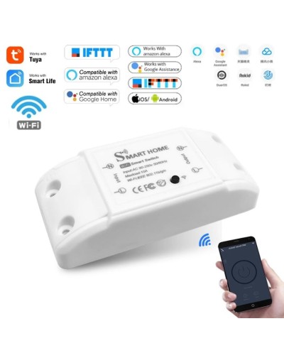 WiFi Smart Switch - Έξυπνος Ασύρματος Διακόπτης WiFi ON / OF, 10A για Κινητά IOS/Android, Smart Home