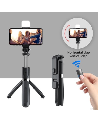 Selfie stick/stand Bluetooth με Φλας LED και Χειριστηριο OEM L02s