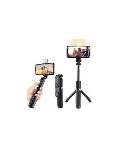 Selfie stick/stand Bluetooth με Φλας LED και Χειριστηριο OEM L02s