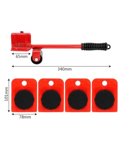 Σετ 4 Τροχήλατες Βάσεις Μεταφοράς Επίπλων Με Ανυψωτικό Εργαλείο - OEM 800665