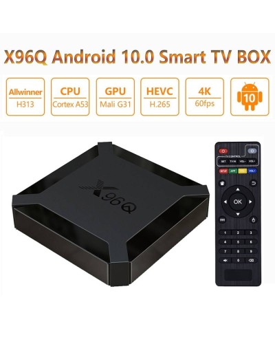 TV Box X96Q 4K UHD με WiFi 2GB RAM και 16GB Αποθηκευτικό Χώρο με Λειτουργικό Android 10.0