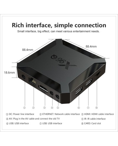 TV Box X96Q 4K UHD με WiFi 2GB RAM και 16GB Αποθηκευτικό Χώρο με Λειτουργικό Android 10.0