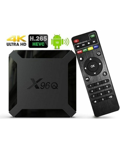 TV Box X96Q 4K UHD με WiFi 2GB RAM και 16GB Αποθηκευτικό Χώρο με Λειτουργικό Android 10.0