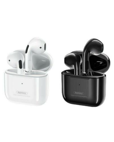 Ασύρματα Ακουστικά Earbud Bluetooth V5.0 Handsfree με Θήκη Φόρτισης Remax TWS-10 Λευκό