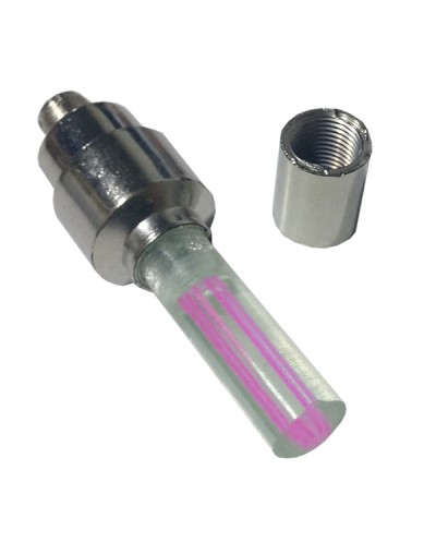 GloboStar® 115203 Βαλβίδες LED με Μπαταρία 3xLR1130 Αυτοκινήτου - Μοτοσυκλέτας - Ποδηλάτου Σετ 2 Τεμ. σε Blister Κόκκινο