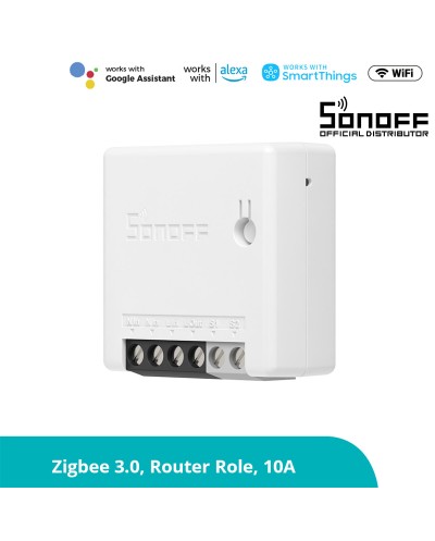 GloboStar® 80045 SONOFF ZBMINI-R3 - Zigbee Wireless Smart Switch Two Way Dual Relay - 2 Output Channel