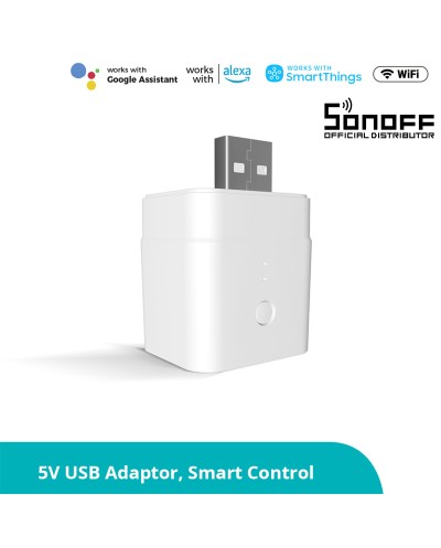 GloboStar® 80014 SONOFF MICRO-R2 - Wi-Fi Smart Switch 5V USB Smart Adaptor