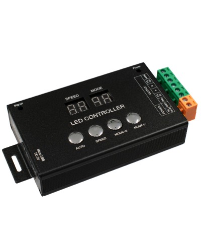 GloboStar® 05035 LED RGB GENIUS DMX512 TTL Output Controller 12-24v για RGB Wall Washer και Digital Neon Strip