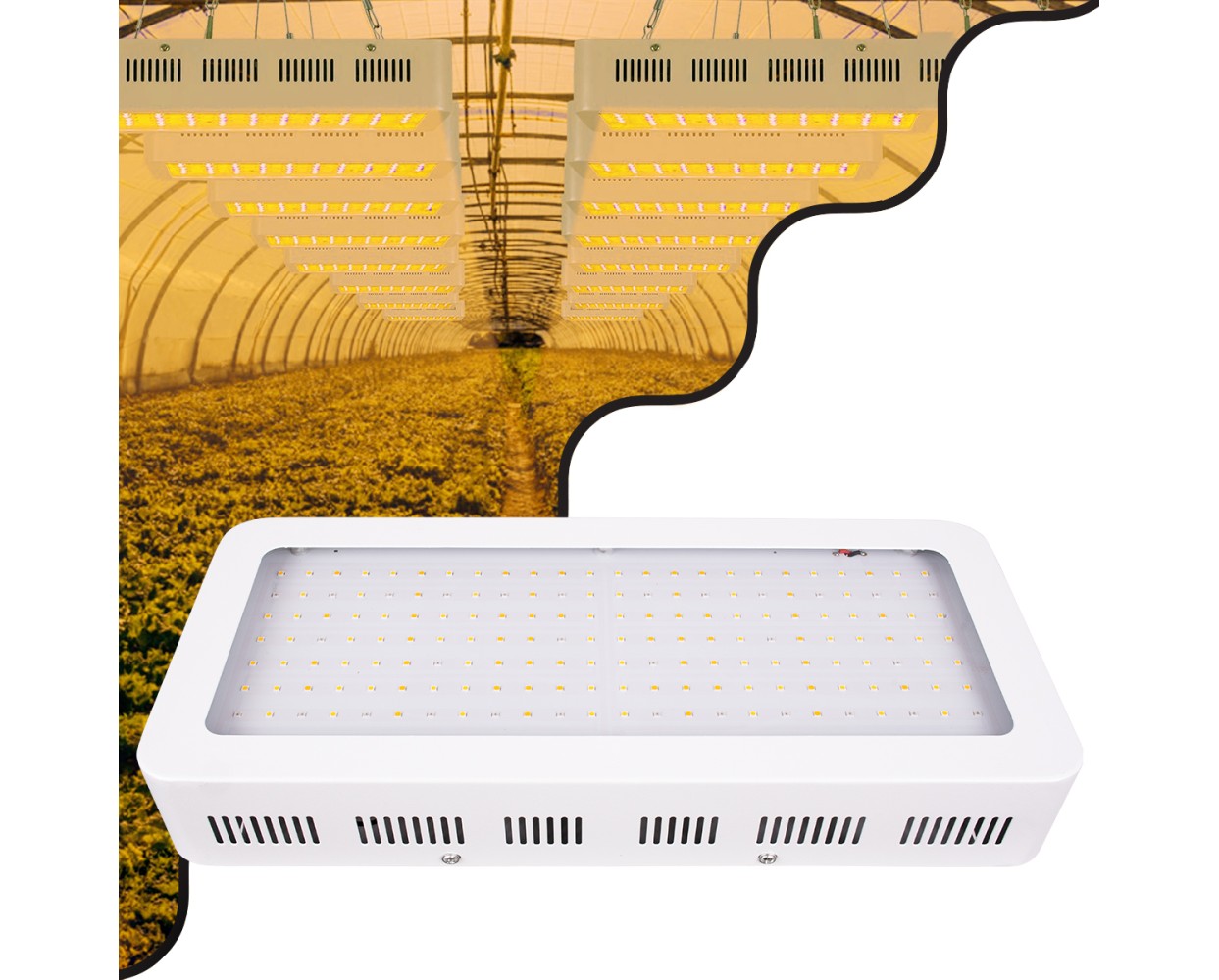 GloboStar® 85953 Grow Light Hydro Full Spectrum LED Φωτιστικό Ανάπτυξης Φυτών Υδροπονικού Θερμοκηπίου SMD 2835 160W 160° AC230V IP54 Εσωτερικού Χώρου για Κάλυψη Επιφάνειας 3m x 3m Πλήρους Φάσματος Φωτισμού