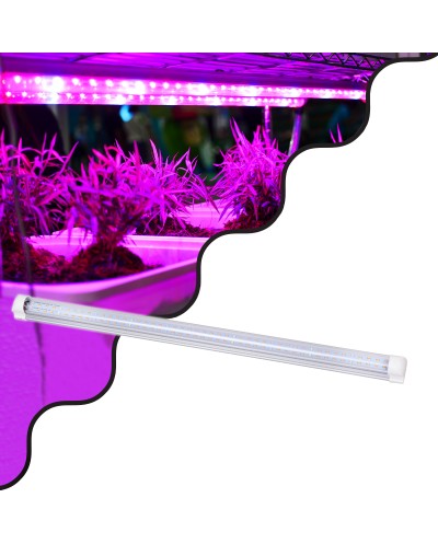 GloboStar® 85961 Linear Grow Light Full Spectrum LED Γραμμικό Φωτιστικό Ανάπτυξης Φυτών Θερμοκηπίου 60cm SMD 2835 40W 160° AC230V IP54 Εσωτερικού Χώρου για Κάλυψη Επιφάνειας 0.6m x 0.6m Πλήρους Φάσματος Φωτισμού