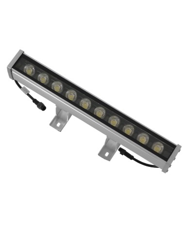 GloboStar® 115507 Wall Washer LED 30cm 9W DC 24V 585lm 30° Αδιάβροχο IP65 DMX512 A+B Signal RGB