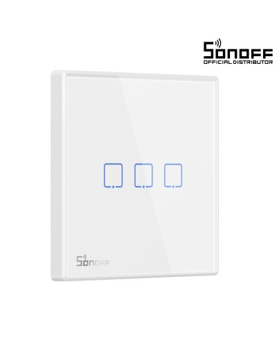 GloboStar® 80067 SONOFF T2EU3C-RF - 433MHz Wireless Smart Wall Touch Button Switch 3 Way - RF Series