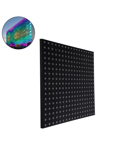 GloboStar® 90118 Digital Pixel Addressable Facade Panel - Ψηφιακό Πάνελ Πρόσοψης Κτιρίων LED SMD 3535 225W/m2 300LED/m2 300PIXEL/m2 SPI/TTL Protocol IC UCS512B 13500lm/m2 120° DC 12V IP67 RGB - Μαύρο Σώμα - Μ100 x Π100 x Υ3cm