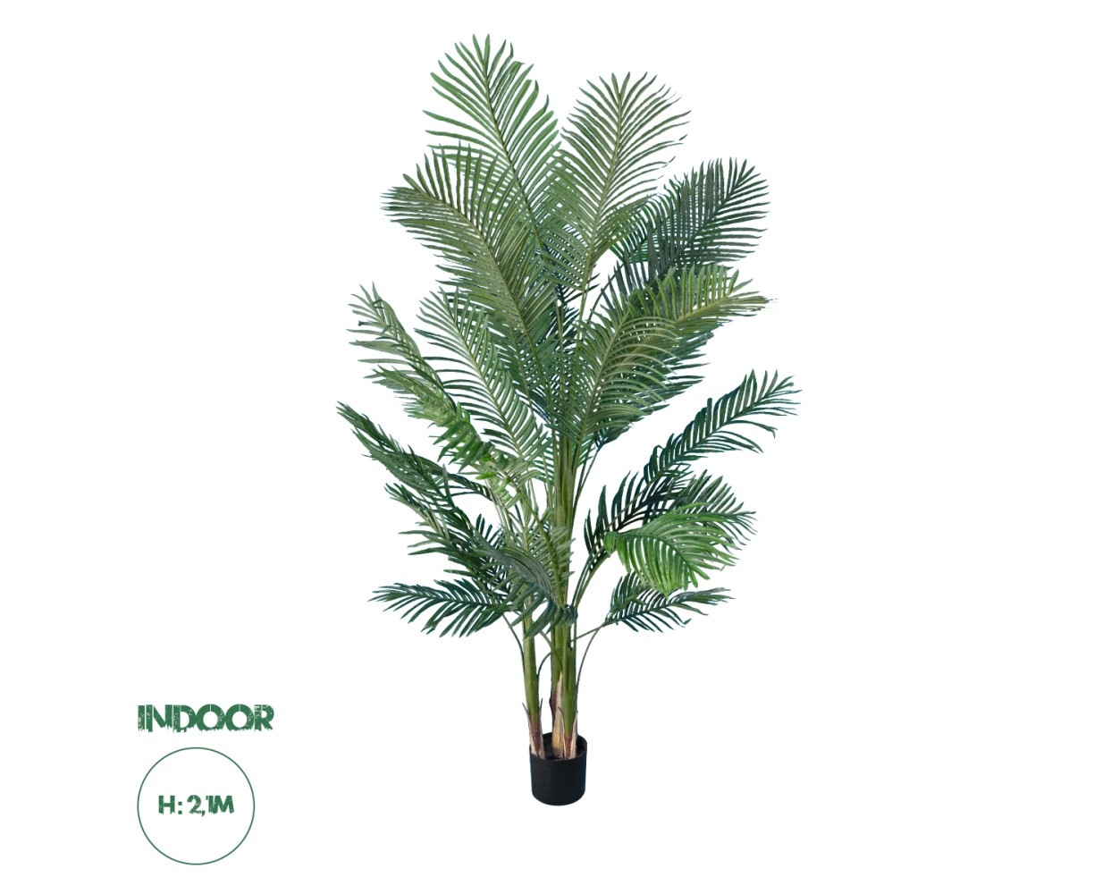 GloboStar® Artificial Garden ARECA PALM TREE 20013 - Τεχνητό Διακοσμητικό Φυτό Φοινικόδεντρο Αρέκα Υ210cm