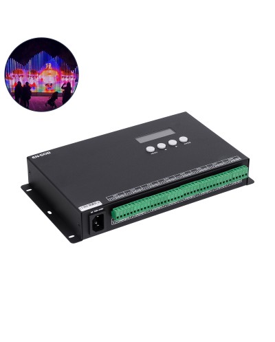 GloboStar® 90144 SEEKWAY EN-508 - Professional Channel Controller - Full Colour LED Digital SPI Pixel ONLINE Control System - Κεντρικός & Slave Controller Καναλιών Εξόδου για Ψηφιακά Προϊόντα LED Digital Pixel TTL & DMX512 - Single Colour & RGB & RGBW - Synchronous & Asynchronous - 3 Χρόνια Εγγύηση