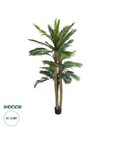 GloboStar® Artificial Garden COCONUT PALM TREE 20087 Τεχνητό Διακοσμητικό Φυτό Φοινικόδεντρο Κοκοφοίνικας Υ350cm