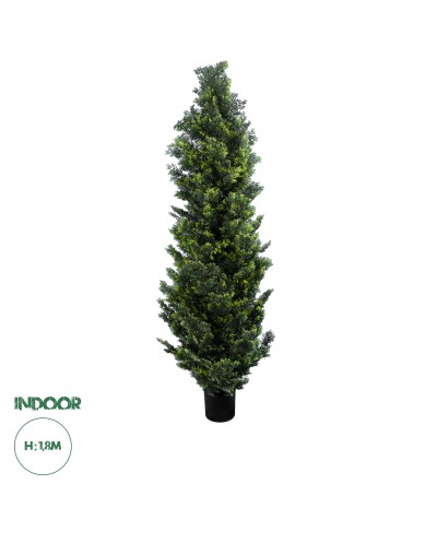 GloboStar® Artificial Garden CYPRESSUS LEYLANDII 20156 Τεχνητό Διακοσμητικό Φυτό Κυπαρίσσι Λέιλαντ Υ180cm