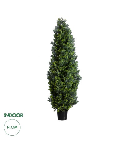 GloboStar® Artificial Garden CYPRESSUS LEYLANDII 20155 Τεχνητό Διακοσμητικό Φυτό Κυπαρίσσι Λέιλαντ Υ150cm