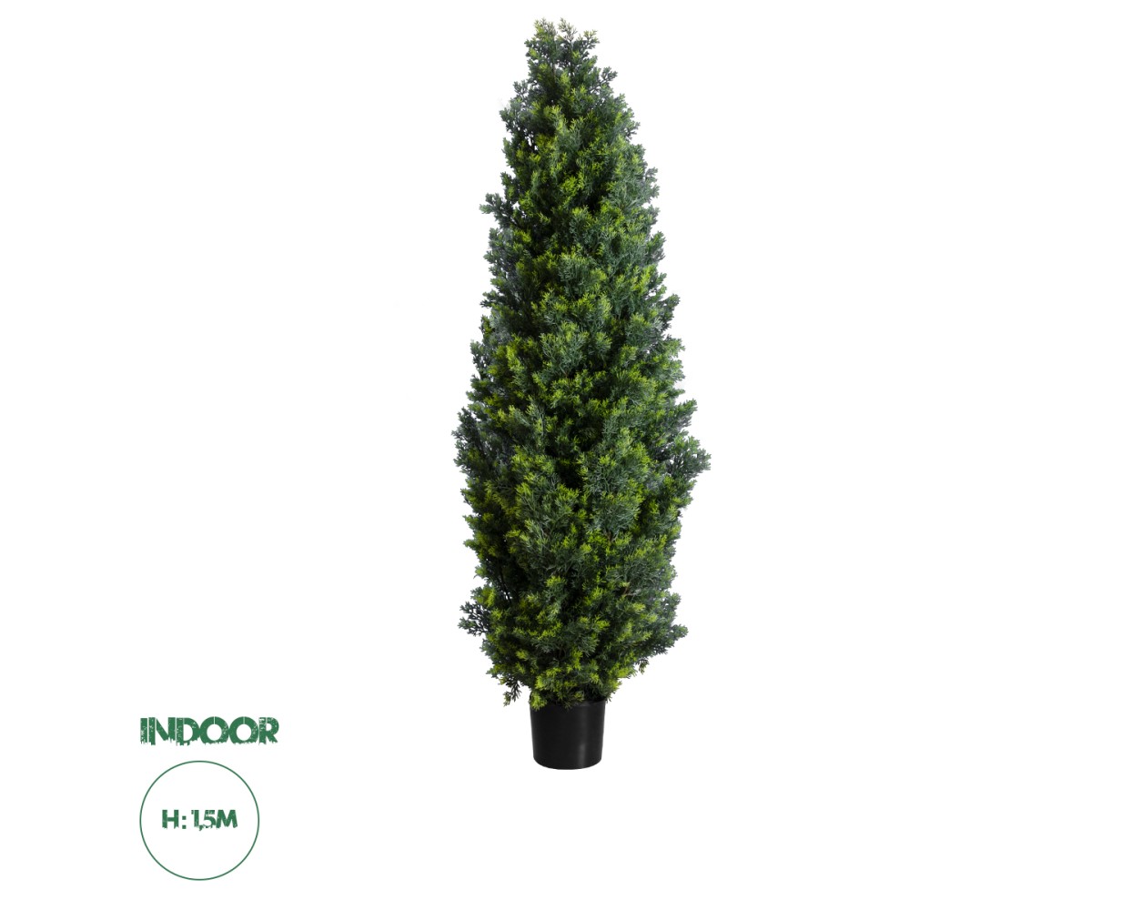 GloboStar® Artificial Garden CYPRESSUS LEYLANDII 20155 Τεχνητό Διακοσμητικό Φυτό Κυπαρίσσι Λέιλαντ Υ150cm