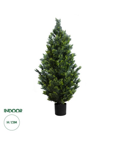 GloboStar® Artificial Garden CYPRESSUS LEYLANDII 20154 Τεχνητό Διακοσμητικό Φυτό Κυπαρίσσι Λέιλαντ Υ120cm