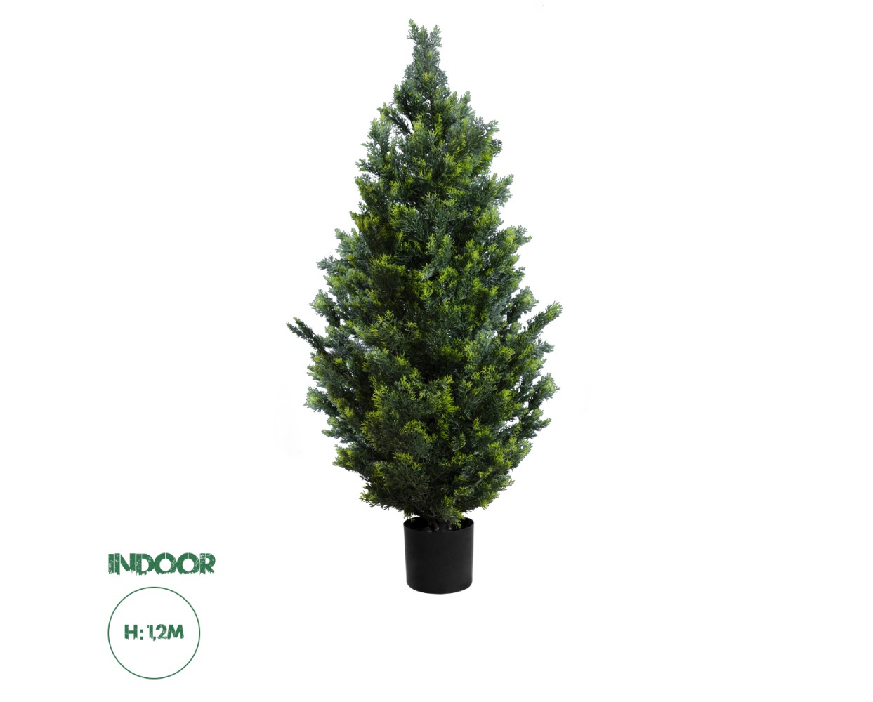 GloboStar® Artificial Garden CYPRESSUS LEYLANDII 20154 Τεχνητό Διακοσμητικό Φυτό Κυπαρίσσι Λέιλαντ Υ120cm