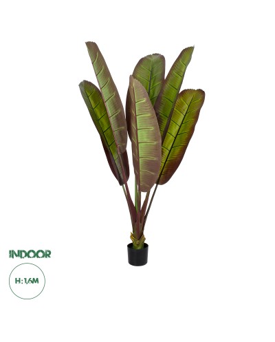 GloboStar® Artificial Garden BLOODY BANANA TREE 20117 - Τεχνητό Διακοσμητικό Φυτό Αιματόφυλλη Μπανανιά - Μπανανόδεντρο Υ160cm