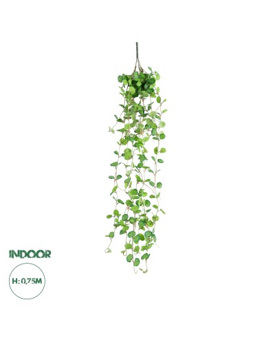 GloboStar® Artificial Garden IVY HANGING BRANCH 20237 Τεχνητό Διακοσμητικό Κρεμαστό Φυτό Κισσός Υ75cm