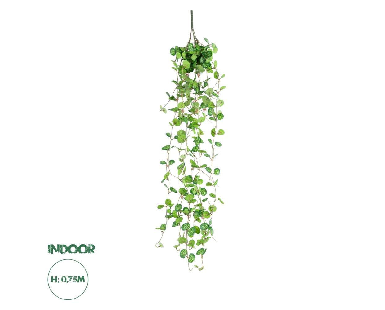 GloboStar® Artificial Garden IVY HANGING BRANCH 20237 Τεχνητό Διακοσμητικό Κρεμαστό Φυτό Κισσός Υ75cm