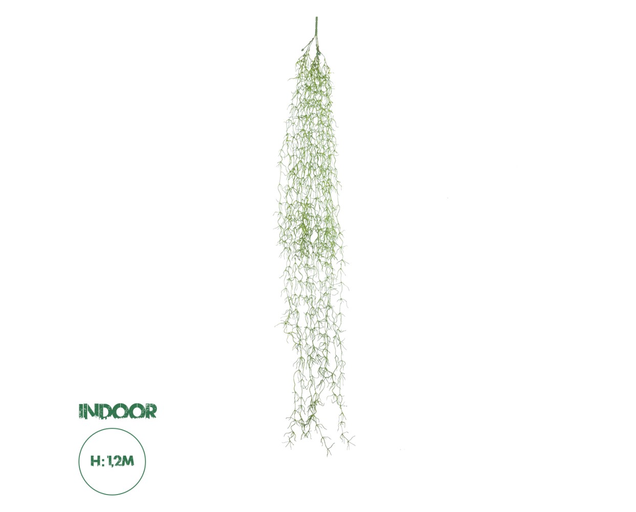 GloboStar® Artificial Garden TILLANDSIA HANGING BRANCH 20236 Τεχνητό Διακοσμητικό Κρεμαστό Φυτό Ισπανικό Βρύο Τιλάντσια Υ120cm