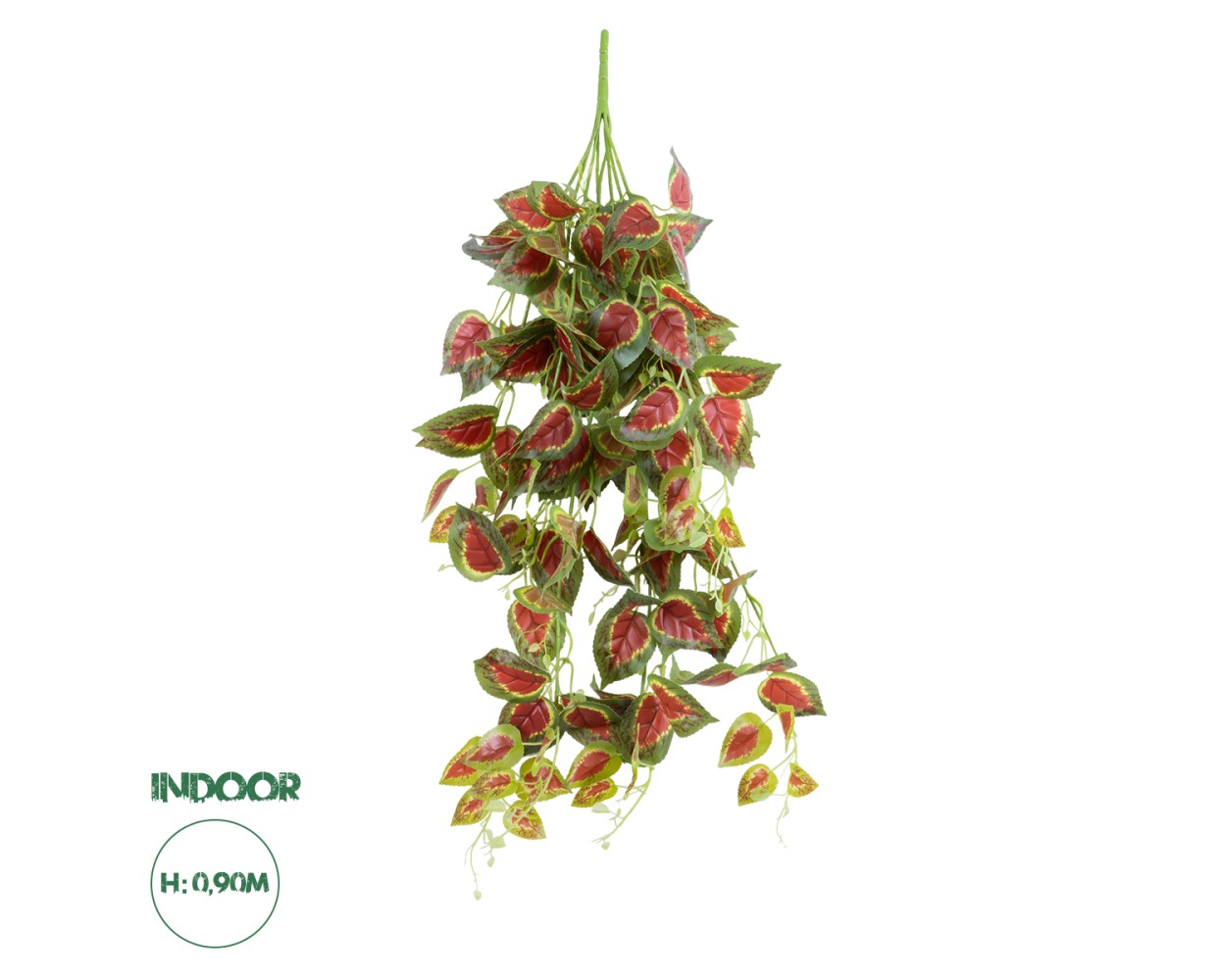 GloboStar® Artificial Garden COLEUS HANGING BRANCH 20255 Τεχνητό Διακοσμητικό Κρεμαστό Φυτό Κολέος Υ90cm