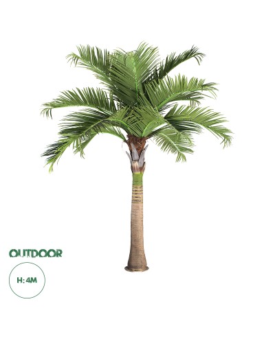 GloboStar® Artificial Garden COCONUT PALM TREE 20169 Τεχνητό Διακοσμητικό Φυτό Φοινικόδεντρο Κοκοφοίνικας Εξωτερικού Χώρου IP68 UV Certified Protection Υ400cm