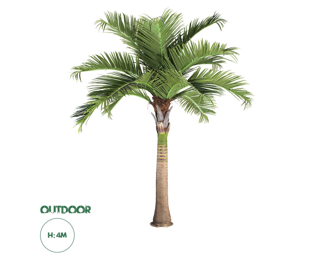 GloboStar® Artificial Garden COCONUT PALM TREE 20169 Τεχνητό Διακοσμητικό Φυτό Φοινικόδεντρο Κοκοφοίνικας Εξωτερικού Χώρου IP68 UV Certified Protection Υ400cm