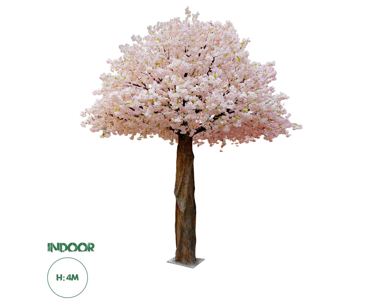 GloboStar® Artificial Garden CHERRY PRUNUS BLOSSOM TREE 20167 Τεχνητό Διακοσμητικό Δέντρο Άνθος Κερασιάς Προύμνη Υ400cm