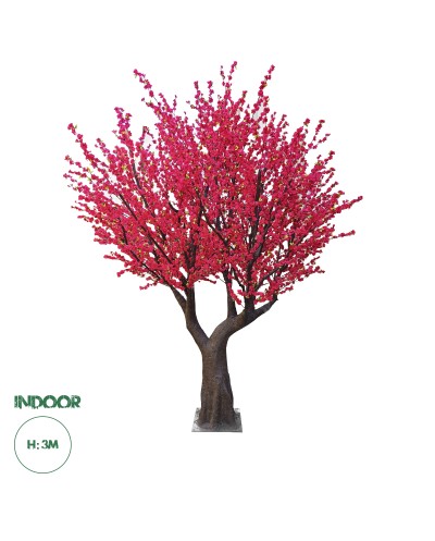 GloboStar® Artificial Garden PEACH BLOSSOM TREE 20168 Τεχνητό Διακοσμητικό Δέντρο Ανθισμένη Ροδακινιά Υ300cm