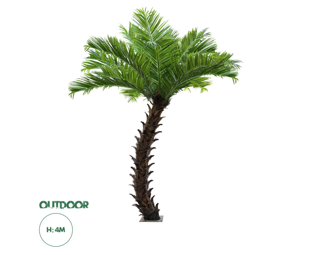 GloboStar® Artificial Garden PHOENIX ROEBELENII PALM TREE 20188 Τεχνητό Διακοσμητικό Φυτό Φοινικόδεντρο Ρομπελίνι Εξωτερικού Χώρου IP68 UV Certified Protection Υ400cm