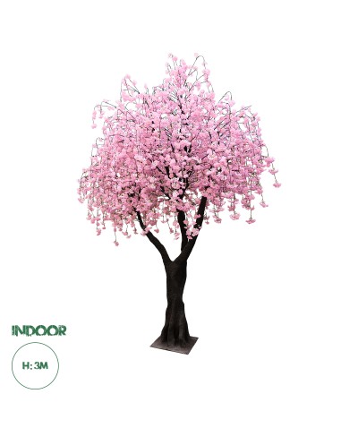 GloboStar® Artificial Garden CHERRY BLOSSOM TREE 20212 Τεχνητό Διακοσμητικό Δέντρο Άνθος Κερασιάς Υ300cm