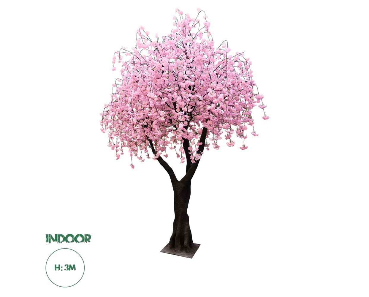 GloboStar® Artificial Garden CHERRY BLOSSOM TREE 20212 Τεχνητό Διακοσμητικό Δέντρο Άνθος Κερασιάς Υ300cm