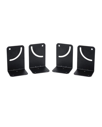 GloboStar® FDB K803-WB7 98029 Speaker Base Wall Bracket - Επιτοίχια Ρυθμιζόμενη Βάση Ηχείου για Τοποθέτηση Συστήματος Κολωνάτων Ηχείων K803 - IP20 - Μαύρο - Μ10 x Π8 x Υ14.5cm - Ζεύγος