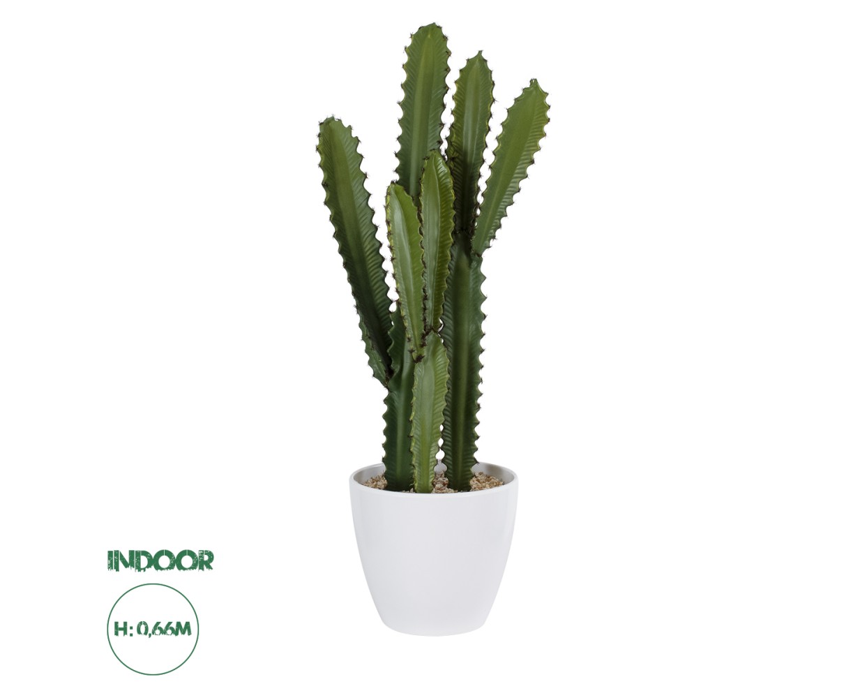 GloboStar® Artificial Garden CEREUS JAMACARU CACTUS 20099 Τεχνητό Διακοσμητικό Φυτό Κάκτος Κηρίος Υ66cm