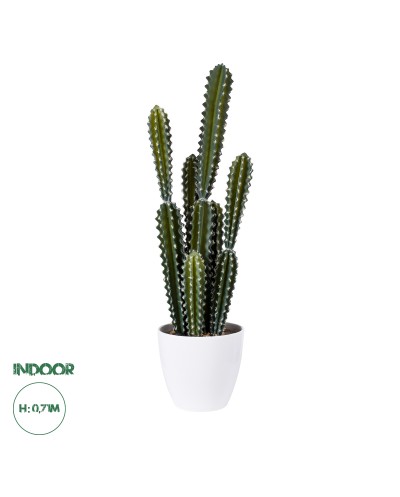 GloboStar® Artificial Garden CEREUS JAMACARU CACTUS 20095 Τεχνητό Διακοσμητικό Φυτό Κάκτος Κηρίος Υ71cm