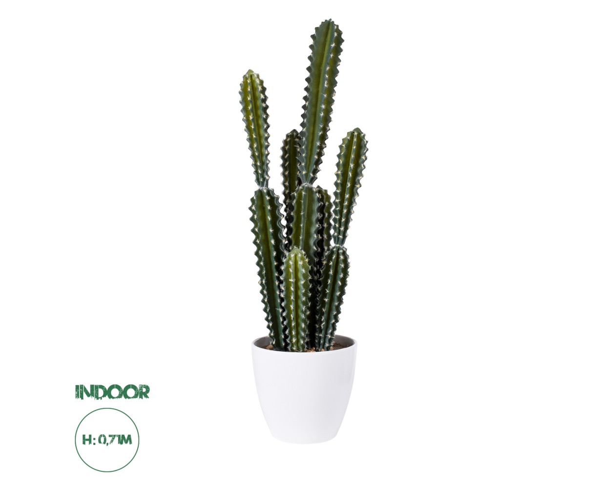 GloboStar® Artificial Garden CEREUS JAMACARU CACTUS 20095 Τεχνητό Διακοσμητικό Φυτό Κάκτος Κηρίος Υ71cm