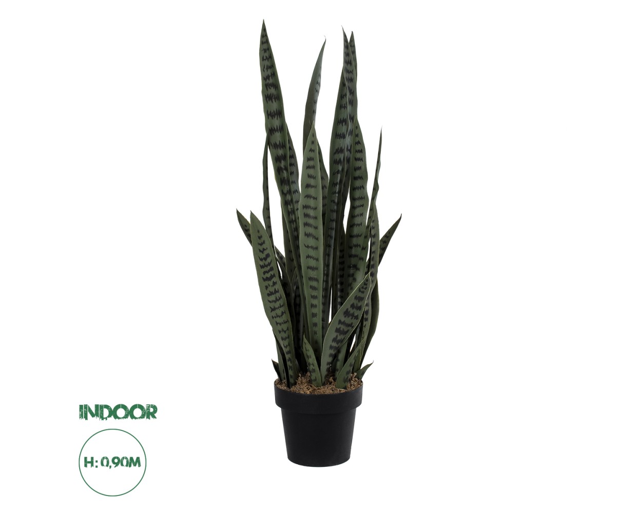 GloboStar® Artificial Garden DRACAENA TRIFASCIATA 20063 Τεχνητό Διακοσμητικό Φυτό Σανσεβιέρια Υ90cm