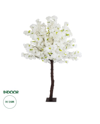 GloboStar® Artificial Garden BIANCA CHERRY BLOSSOM TREE 20141 Τεχνητό Διακοσμητικό Δέντρο Λευκή Κερασιά Υ160cm