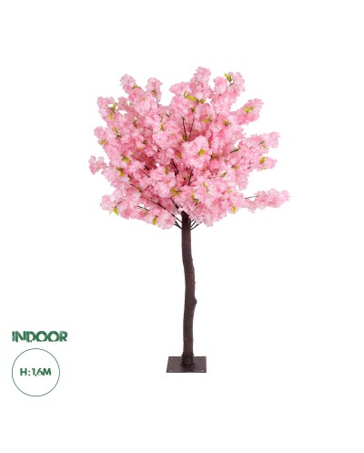 GloboStar® Artificial Garden PINK CHERRY BLOSSOM TREE 20140 Τεχνητό Διακοσμητικό Δέντρο Ροζ Κερασιά Υ160cm