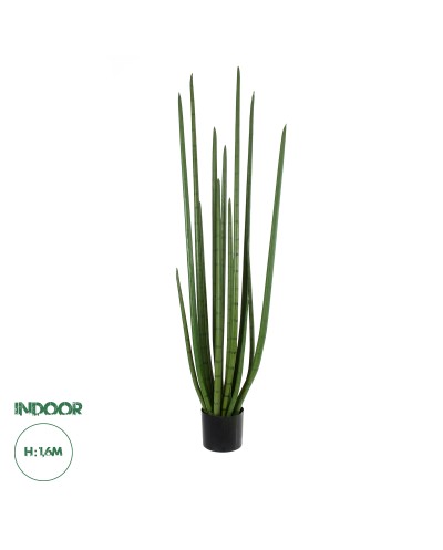 GloboStar® Artificial Garden SANSEVIERIA CYLINDRICA 20211 Τεχνητό Διακοσμητικό Φυτό Σανσεβιέρια Υ160cm