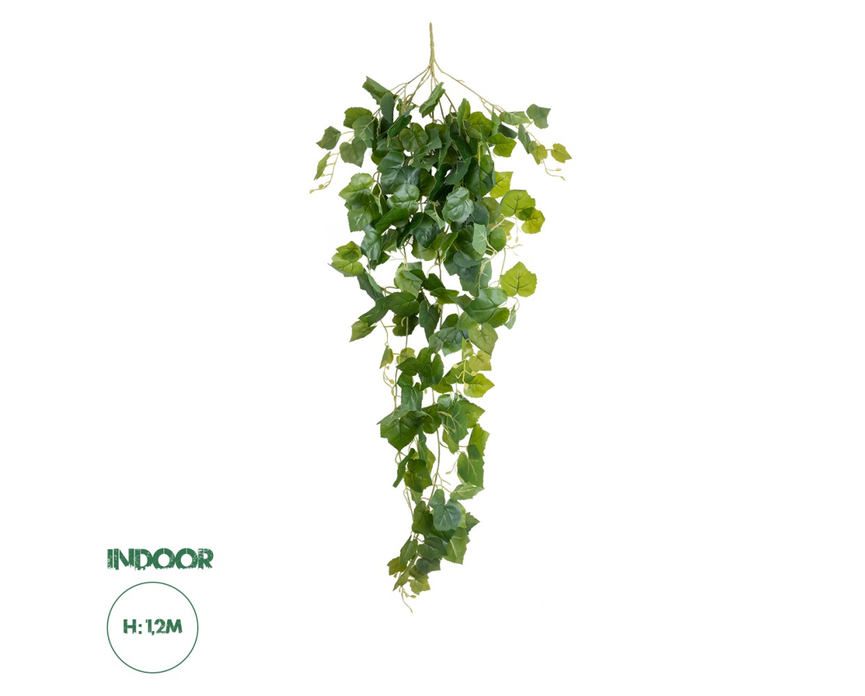 GloboStar® Artificial Garden IVY HANGING BRANCH 20248 Τεχνητό Διακοσμητικό Κρεμαστό Φυτό Κισσός Υ120cm