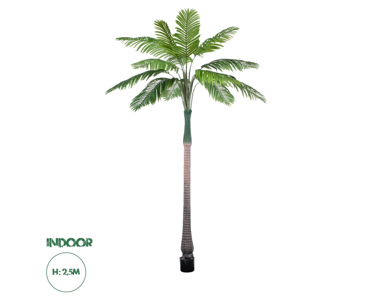 GloboStar® Artificial Garden COCONUT PALM TREE 20088 Τεχνητό Διακοσμητικό Φυτό Φοινικόδεντρο Κοκοφοίνικας Υ250cm