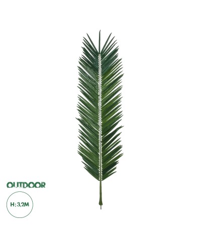 GloboStar® Artificial Garden ARECA PALM LEAF 20183 - Τεχνητό Διακοσμητικό Φύλο Φοινικόδεντρου Αρέκα Π95 x Υ320cm