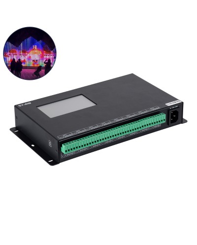 GloboStar® 90147 SEEKWAY SY-418 - Professional Master Controller - Full Colour LED Digital SPI Pixel Control System - Controller για Ψηφιακά Προϊόντα LED Digital Pixel TTL & DMX512 - Single Colour & RGB & RGBW - Synchronous & Asynchronous - 3 Χρόνια Εγγύηση