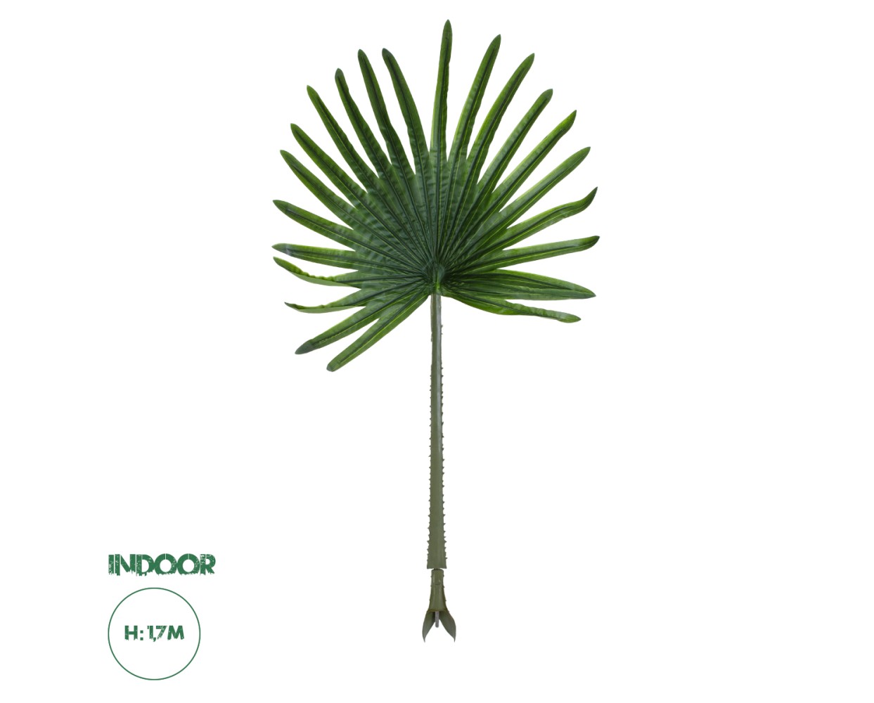 GloboStar® Artificial Garden SERENOA PALM LEAF 20174 Τεχνητό Διακοσμητικό Φύλο Φοινικόδεντρου Σερενόα Βεντάλια Π90 x Υ170cm